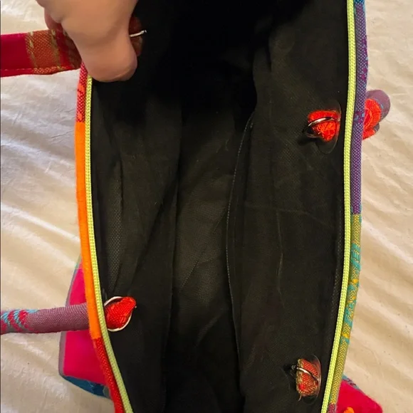 Colorful Tote Bag from Mexico - “Bucerias Riviera Nayarit” - Picture 11 of 12